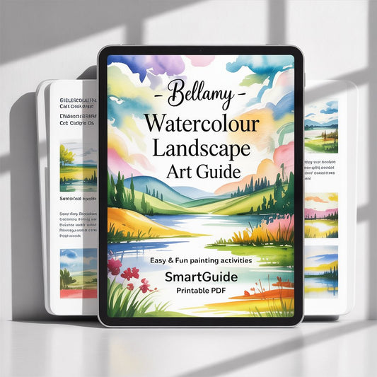 Bellamy – Watercolour Landscape Art Guide | Easy & Fun Painting Activities | SmartGuide Printable PDF | Digital Download