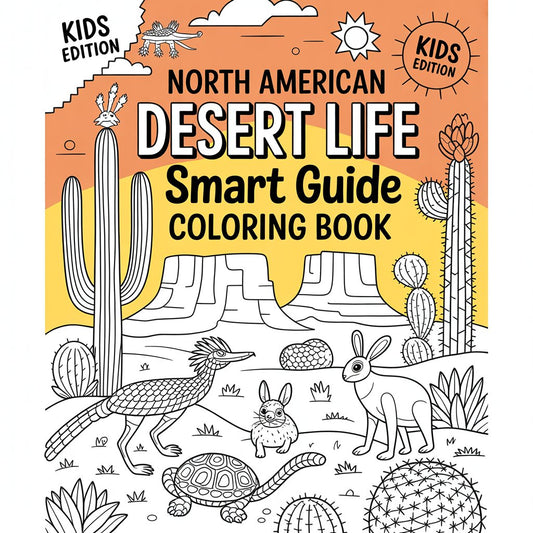 North American Desert Life Smart Guide Coloring Book – Digital Download | SmartGuide