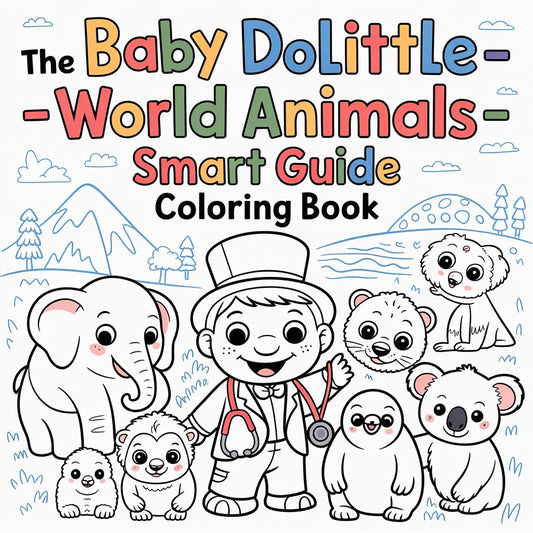 The Baby Dolittle – World Animals Smart Guide Coloring Book (Digital Download | SmartGuide)