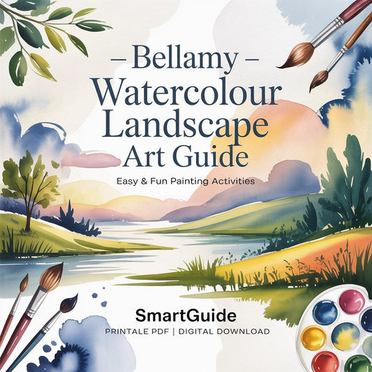 Bellamy – Watercolour Landscape Art Guide | Easy & Fun Painting Activities | SmartGuide Printable PDF | Digital Download