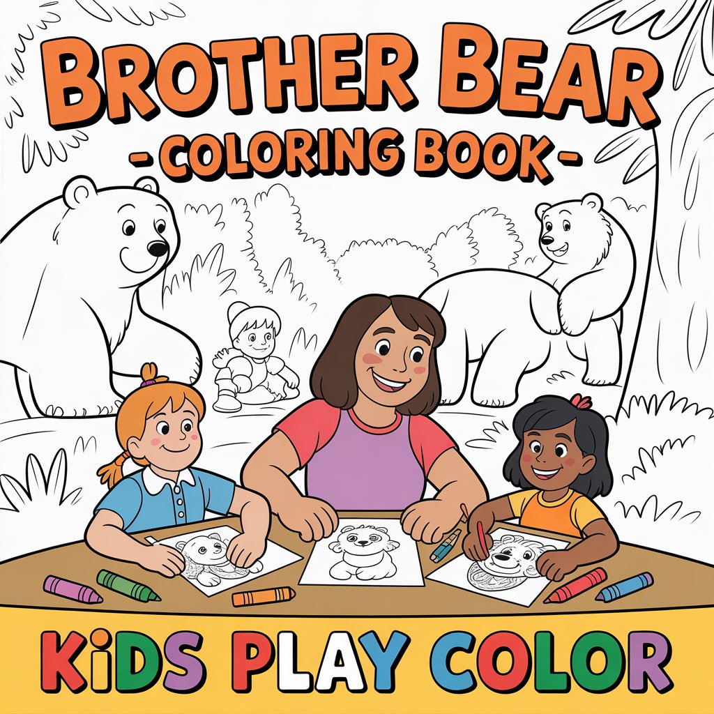Brother Bear Smart Guide – Forest Adventure Coloring Book (Digital Printable PDF) | SmartGuide