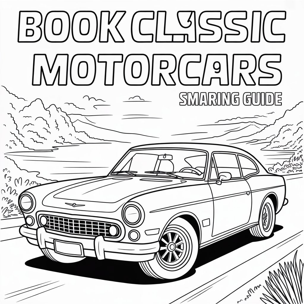 Classic Motorcars Smart Guide Coloring Book – Digital Download | SmartGuide