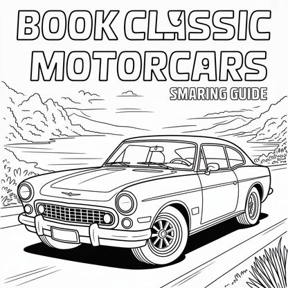Classic Motorcars Smart Guide Coloring Book – Digital Download | SmartGuide