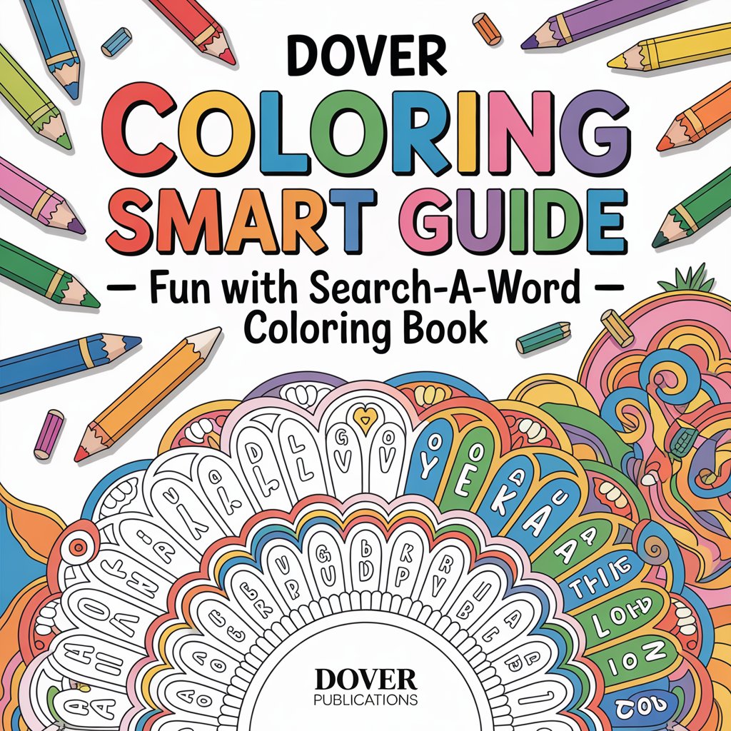 Dover Coloring Smart Guide Book – Fun with Search-a-Word Coloring Book (Digital Download PDF)