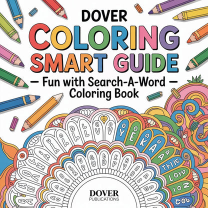 Dover Coloring Smart Guide Book – Fun with Search-a-Word Coloring Book (Digital Download PDF)