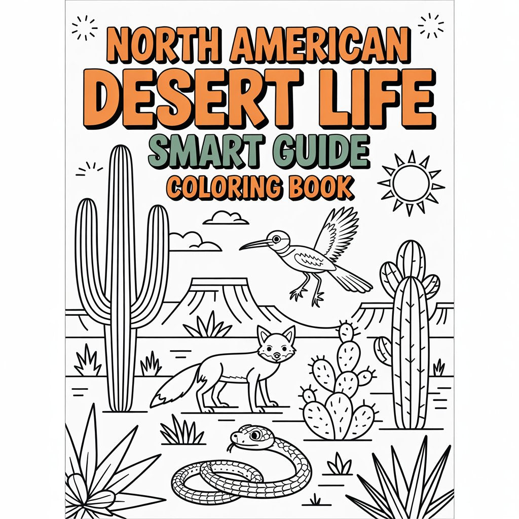 North American Desert Life Smart Guide Coloring Book – Digital Download | SmartGuide