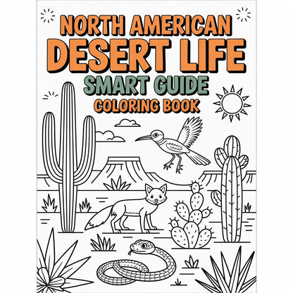 North American Desert Life Smart Guide Coloring Book – Digital Download | SmartGuide