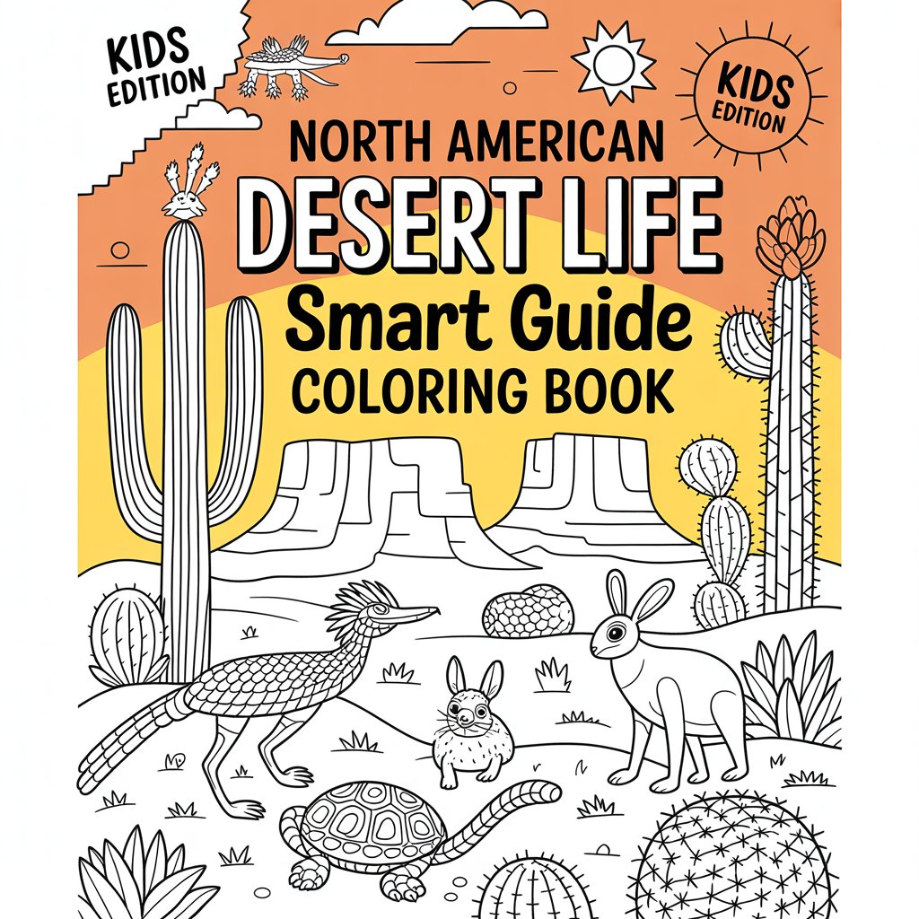 North American Desert Life Smart Guide Coloring Book – Digital Download | SmartGuide