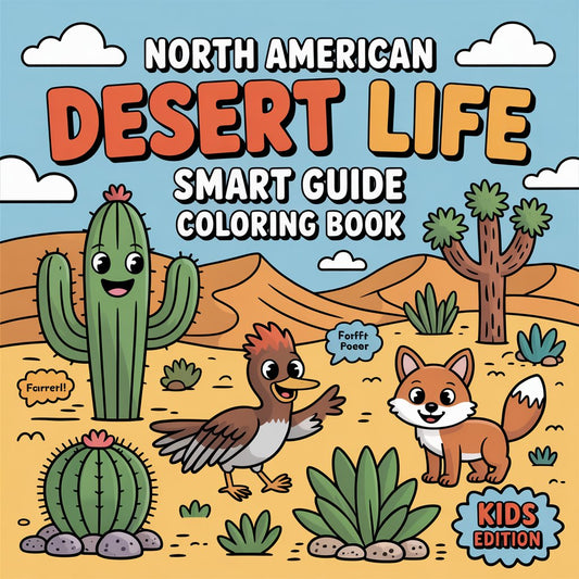 North American Desert Life Smart Guide Coloring Book – Digital Download | SmartGuide