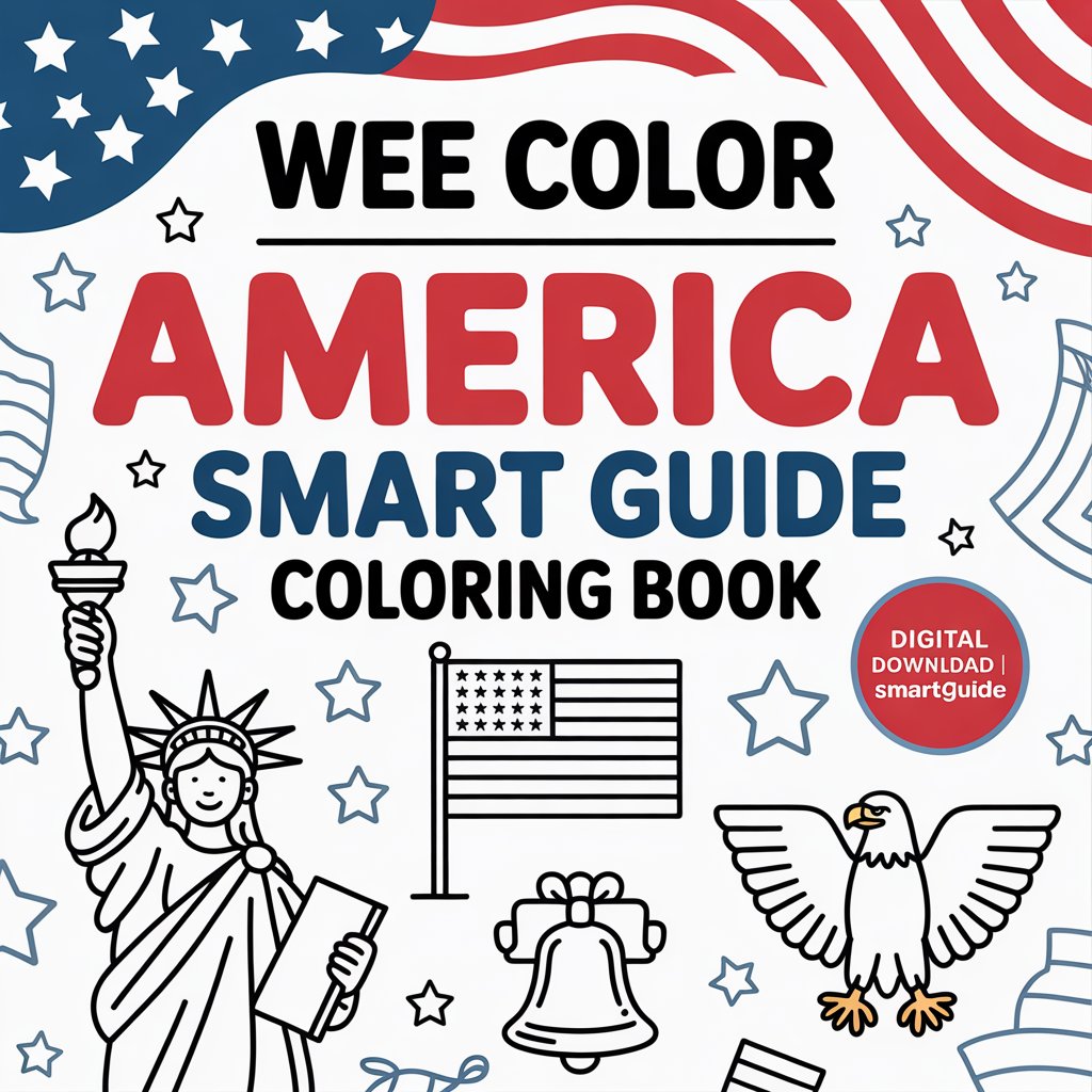 Wee Color – America Smart Guide Coloring Book (Digital Download | SmartGuide)