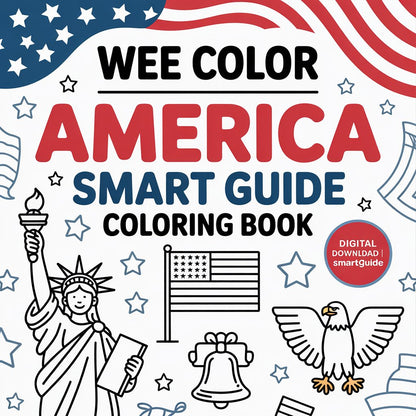 Wee Color – America Smart Guide Coloring Book (Digital Download | SmartGuide)