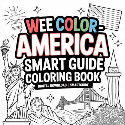 Wee Color – America Smart Guide Coloring Book (Digital Download | SmartGuide)