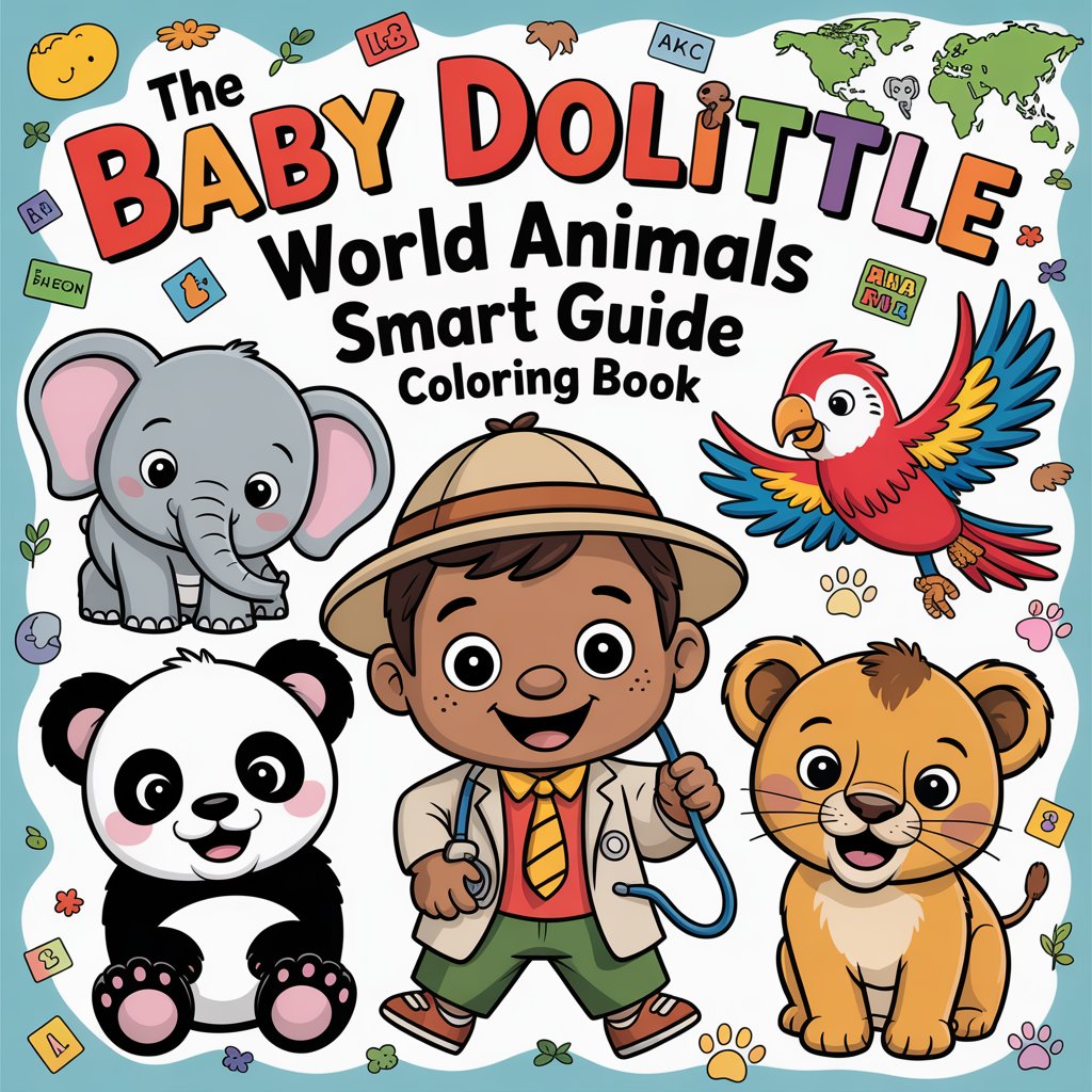 The Baby Dolittle – World Animals Smart Guide Coloring Book (Digital Download | SmartGuide)