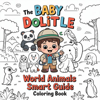 The Baby Dolittle – World Animals Smart Guide Coloring Book (Digital Download | SmartGuide)